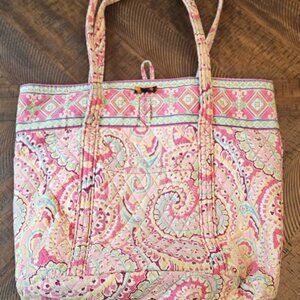 Authentic Vera Bradley Purse Tote Retired Pattern Capri Melon